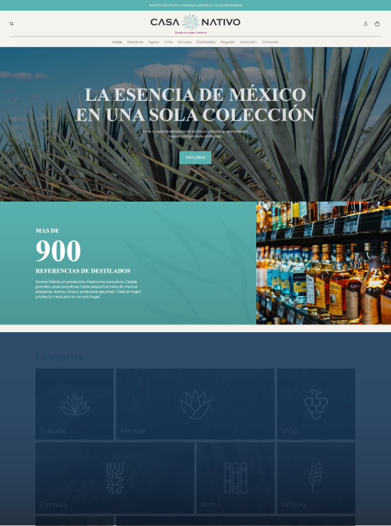 Tienda en línea de Casa Nativo