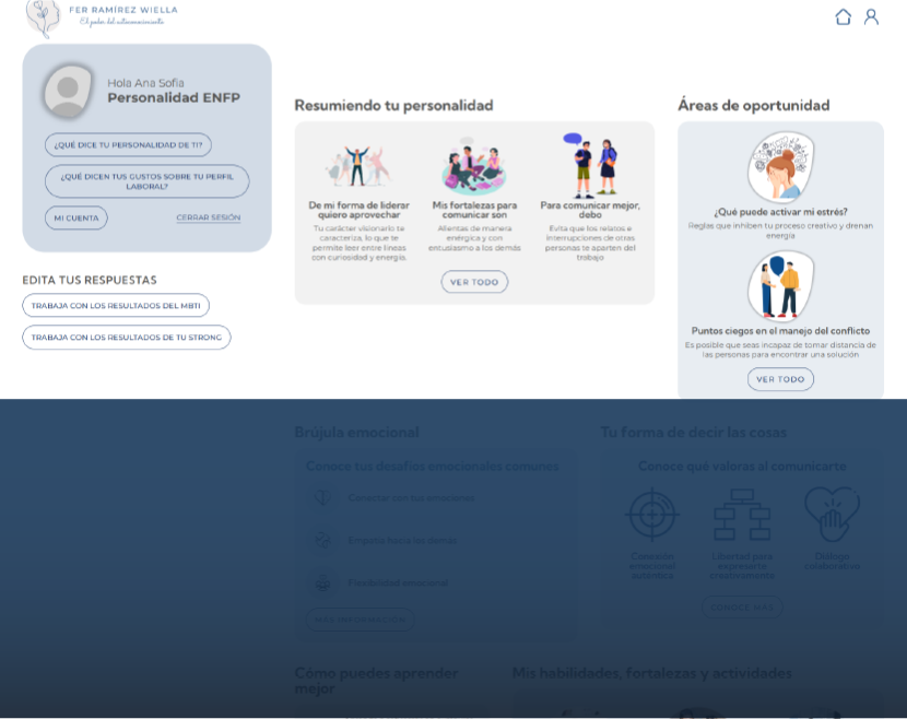 Plataforma de diagnóstico vocacional Fer Coach