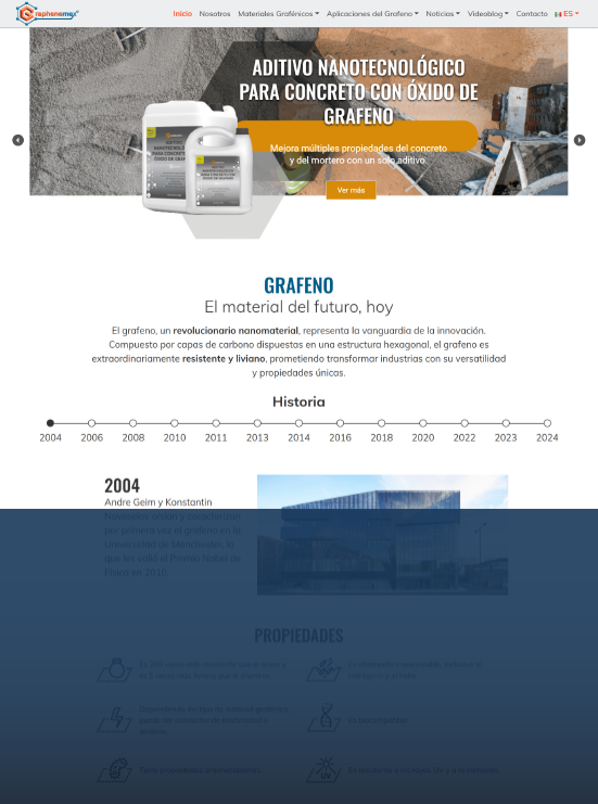 Sitio de Graphenemex
